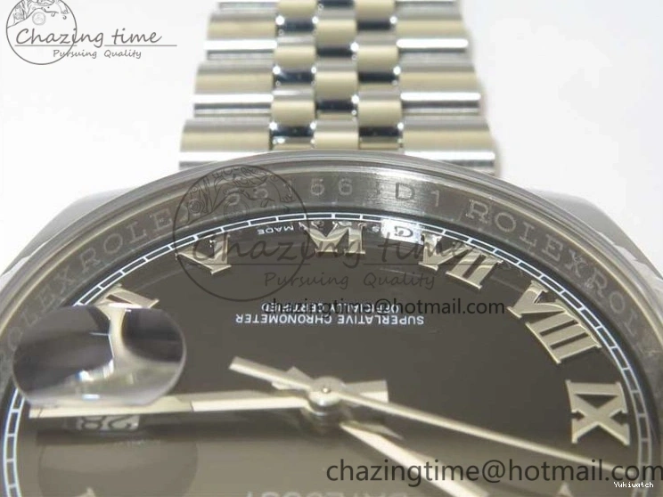 Dial Bracelet Markers Edition SH3135 116234 Roman on Black DateJust SS Jubilee 1:1 36 904L Steel Best ARF V3 0117